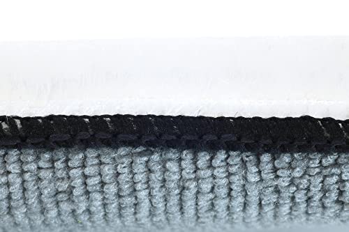 Scrub Ninja - Interior Scrubbing Sponge (5”x3”) for Leather, Plastic, Vinyl and Upholstery (White/Gray)