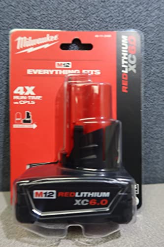 Milwaukee 48-11-2460 M12 REDLITHIUM XC6.0 Extended Capacity Battery Pack