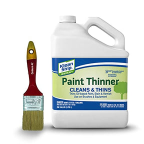 Klean Strip Paint Thinner 1 Gallon - Cleans Enamel Paint and Airbrushes Paint and Decrease Viscosity of Stain from Brushes and Art Supplies Equipment with Centaurs AZ Premium Quality Brush