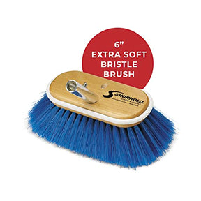Shurhold 6" Extra Soft Bristle Brush, Blue