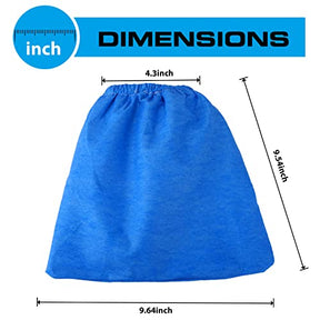 Cloth Filter Bag for Armor All AA256 AA255 2.5 Gallon Shop VAC - 3 Pack
