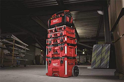 Milwaukee Packout Rolling Modular Stackable Tool Box Storage System, Red