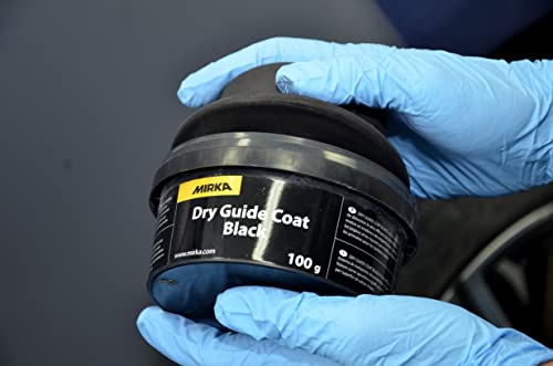 Mirka Dry Guide Coat Black with Applicator 100g to Use for light Colour Surfaces