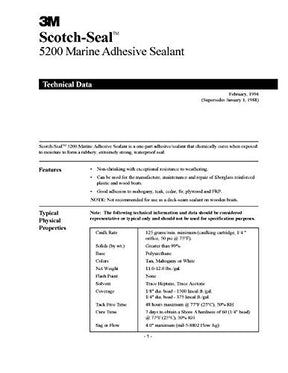 3M Marine Adhesive Sealant 5200 (05203) - 3 fl oz