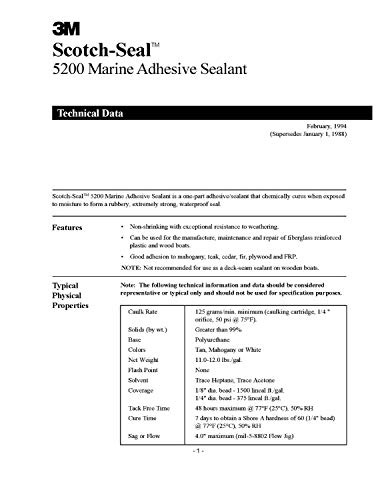 3M Marine Adhesive Sealant 5200 (05203) - 3 fl oz