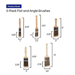 Pro Grade - Paint Brushes - 5 PK