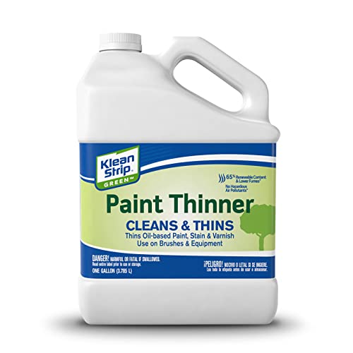 Klean Strip Paint Thinner 1 Gallon - Cleans Enamel Paint and Airbrushes Paint and Decrease Viscosity of Stain from Brushes and Art Supplies Equipment with Centaurs AZ Premium Quality Brush