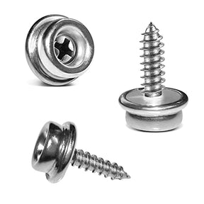 YeeBeny 50PCS Stainless Steel Screw Snaps 5/8" Length