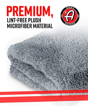 Adam's Borderless Grey Edgeless Microfiber Towel (6 Pack)