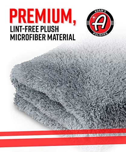 Adam's Borderless Grey Edgeless Microfiber Towel (6 Pack)