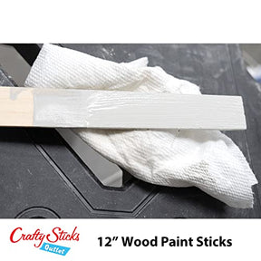 12" Inch Wood Paint Stir Sticks, 10 Pack