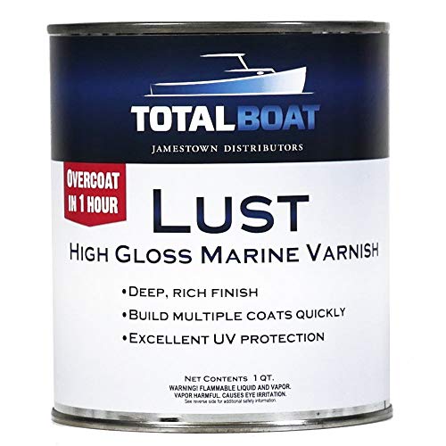 TotalBoat Lust Marine Varnish (High Gloss) Pt, Qt, or Gallon
