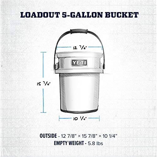 YETI Loadout 5-Gallon Bucket, Multi Color Options