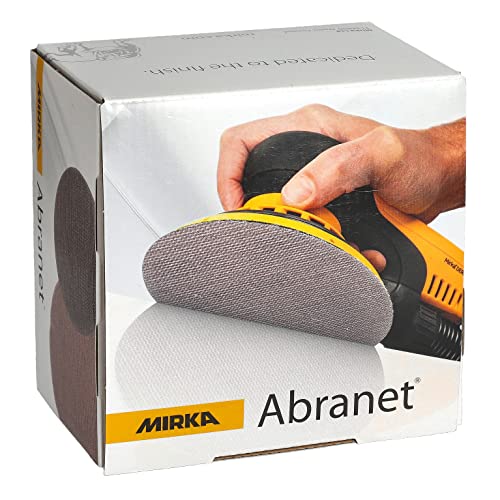 Mirka Abranet 5-Inch | 80-1000 Grit Sanding Discs, Box of 50 Discs