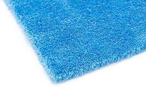 The Rag Company Edgeless Super Plush Microfiber Detailing Towels, 16" x 16", Blue 2-PK