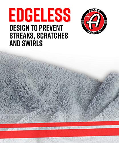 Adam's Borderless Grey Edgeless Microfiber Towel (6 Pack)