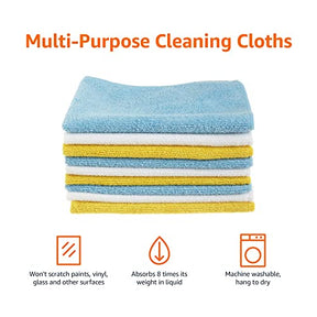 Microfiber Cleaning Cloths - Pack of 24, 12 x 16-Inch