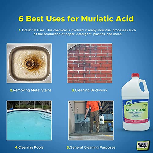 Klean Strip Green Safer Muriatic Acid Jug 128 Oz (Pack of 4)