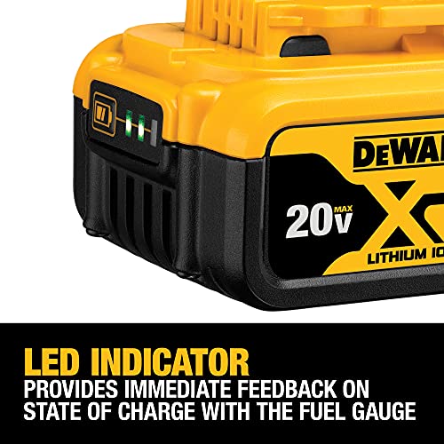 DEWALT 20V MAX Battery, Lithium Ion, 4-Ah & 2-Ah, 4-Pack (DCB3244)