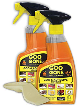 Goo Gone Adhesive Remover Spray Gel - 2 Pack and Sticker Lifter