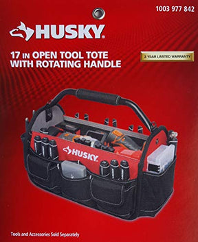 Husky 17in. Open Tool Tote w/ Rotating Handle by Husky