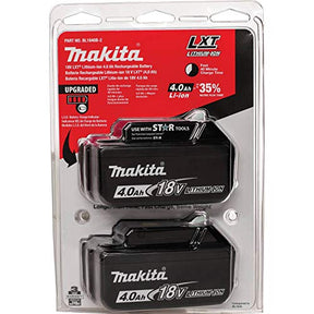 Makita BL1840B-2 18V LXT Lithium-Ion 4.0Ah Battery Twin Pack, Black