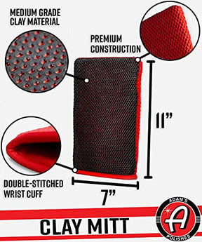 Adam's Clay Mitt - Medium Grade Clay Bar Infused Mitt