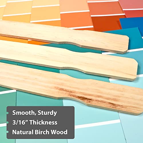 12" Inch Wood Paint Stir Sticks, 10 Pack