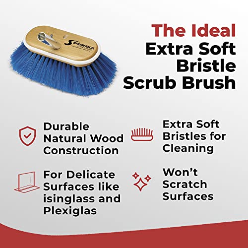 Shurhold 6" Extra Soft Bristle Brush, Blue