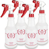 Uineko Plastic Professional Spray Bottle (4 Pack, 24 Oz, All-Purpose)