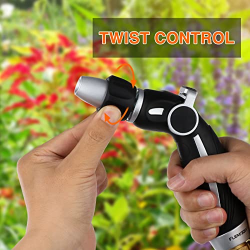 Garden Hose Nozzle Sprayer, High Pressure, Heavy Duty Metal