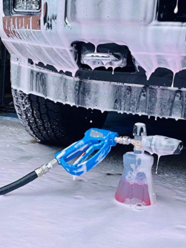 MTM Hydro PF22.2 Foam Cannon Kit, Pressure Washer Car Wash Sprayer Gun,  High Pressure Foam Power Washer Attachment with Car Shampoo Soap for Boat