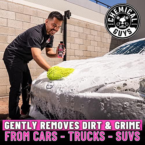 Chemical Guys CWS_402 Mr. Pink Car Wash Soap & Refill Kit, 2 Bottles - (1)  16 oz and (1) Gallon (Works with Foam Cannons, Foam Guns or Bucket Washes)