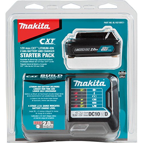 Makita BL1021BDC1 12V Max CXT Lithium-Ion Battery and Charger Starter Pack
